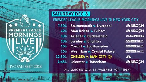 nbc premier league schedule today.